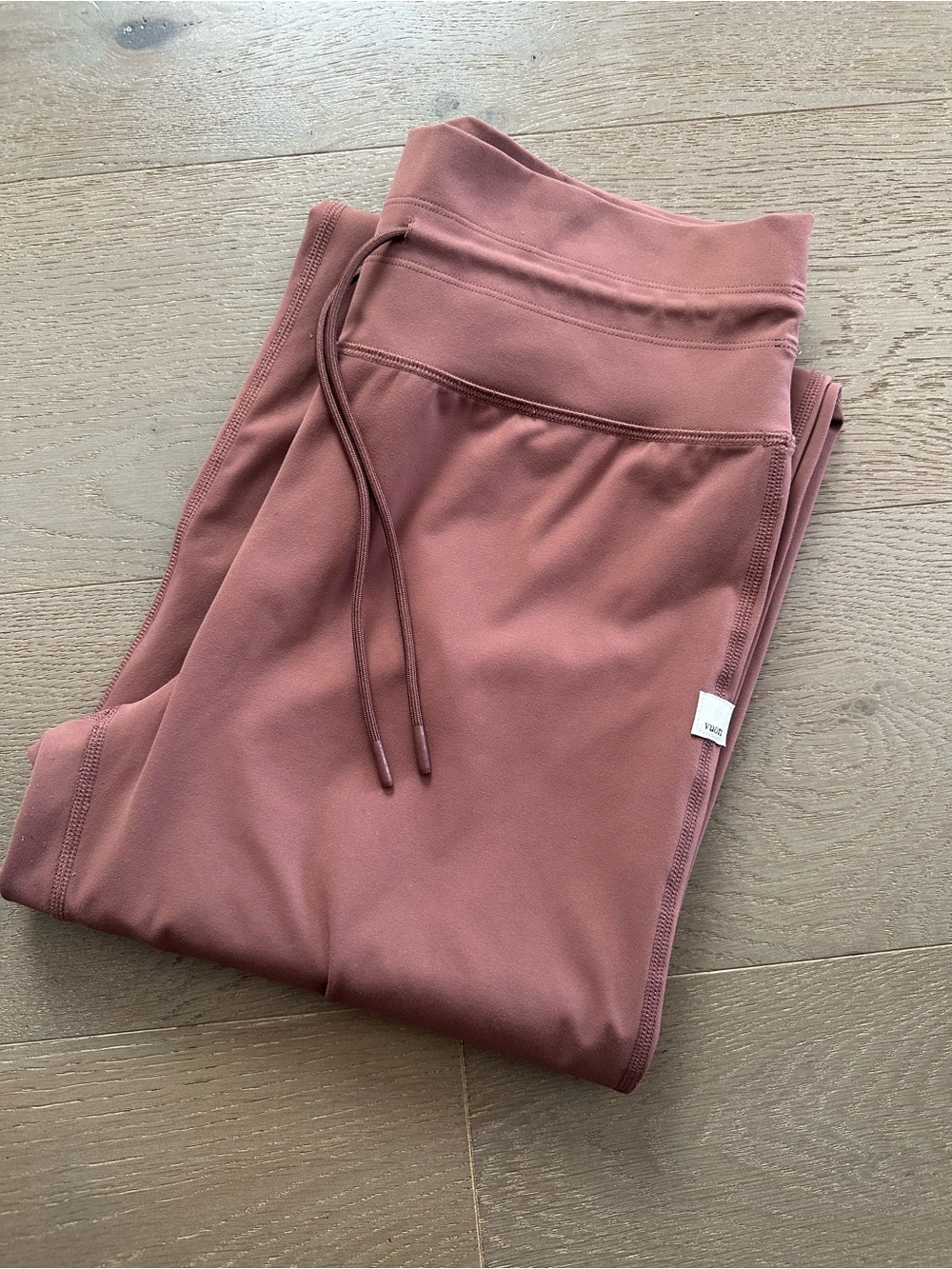 uori Women’s Hazelnut Wide Leg Pants Daily Flat Front Drawstring Size